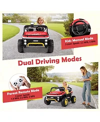 Mecale 24V Ride on Toy for Kids 2 Seater Ride on Truck Car with Horn Music Story