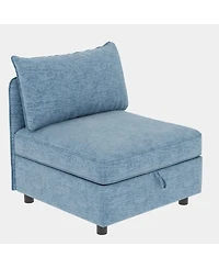 Streamdale Furniture Love Seat Couches, 2 Seater Loveseat Mid Century Modern Sofa Couch With Storage