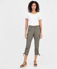 Style & Co Women's Mid Rise Tie-Hem Ankle Pants, Exclusively at Macy's