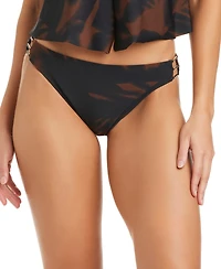 Bar Iii Women's Palm Breeze Scoop Front Tab Swim Hipster Bottoms, Macy's Exclusive