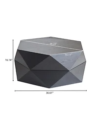 Streamdale Furniture Retro Flip Top Coffee Table with Hidden Storage