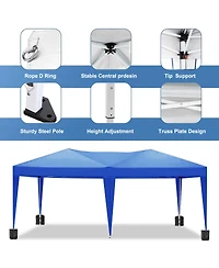 Streamdale Furniture Folding Canopy with 6 Removable Sidewalls, Upf 50 Gazebo