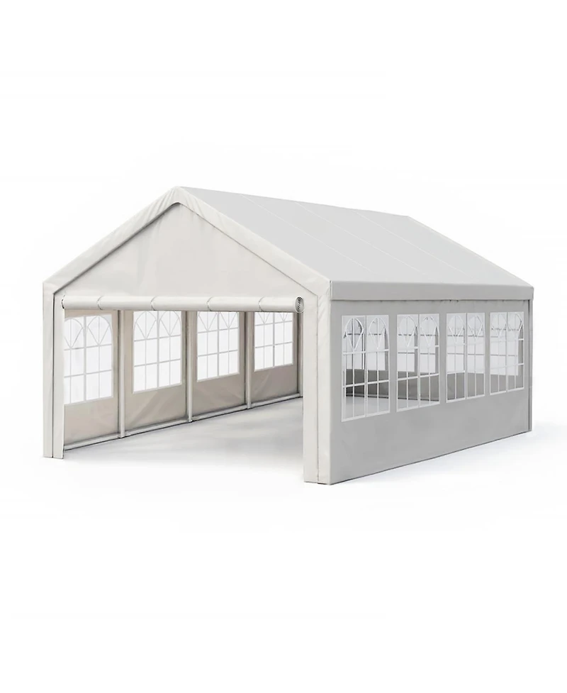 Streamdale Furniture Carport Canopy Gazebo Removable Sidewalls & Ground Tubes