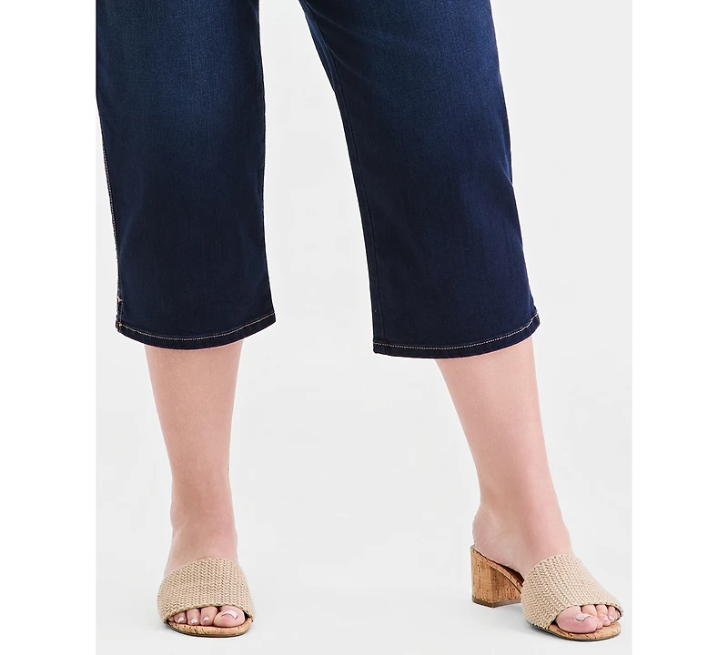 Style & Co Plus High-Rise Shaping Capri Pants, Macy's Exclusive