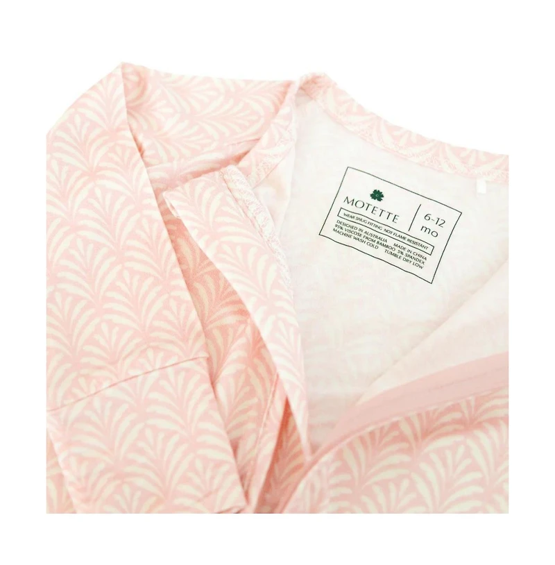 Motette Baby Girls Pink Symphony Bamboo Sleeper
