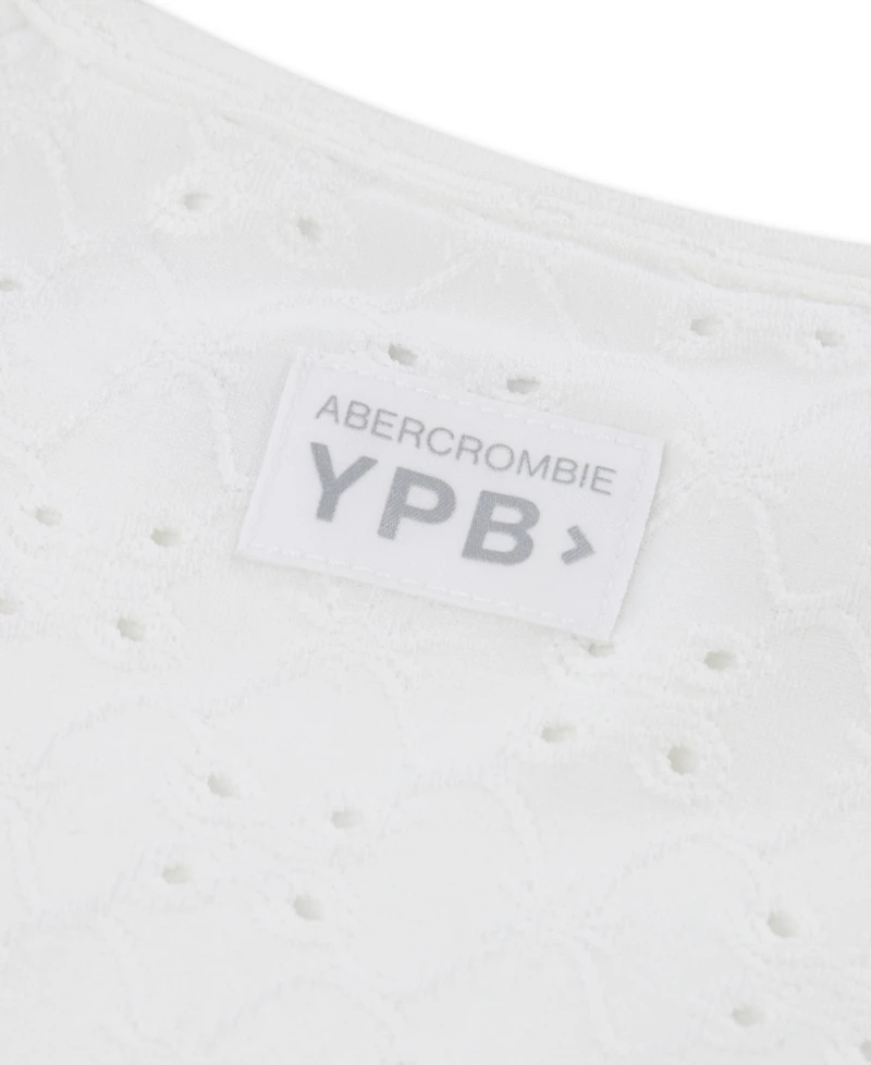 abercrombie kids Girls' Eyelet Ruched Baby T-Shirt