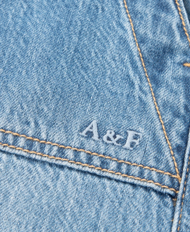 abercrombie kids Girls' High-Rise Denim Shorts