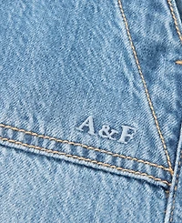 abercrombie kids Girls' High-Rise Denim Shorts