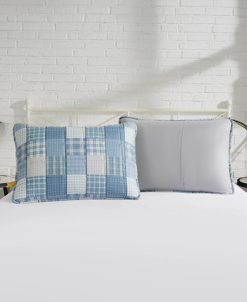 Lucky Brand Plaid Patchwork Reversible 3-Pc. Quilt Sets, King