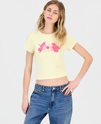Self Esteem Juniors' Hibiscus Graphic T-Shirt