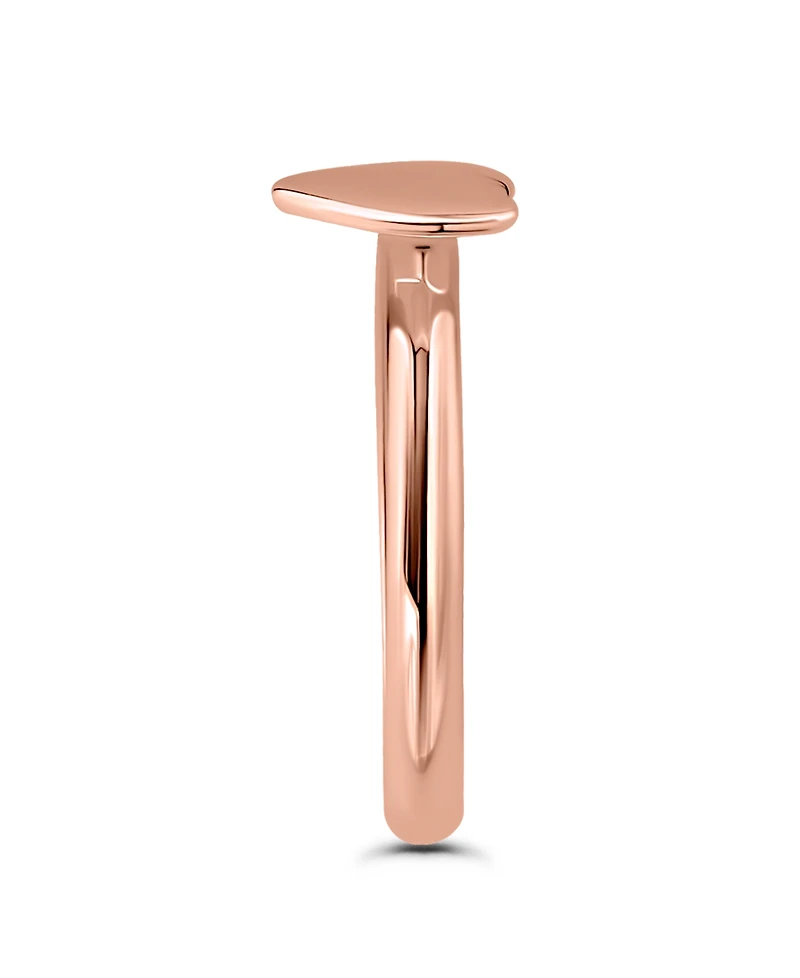 Giani Bernini Polish Heart Adjustable Toe Ring. 18KT Rose Gold over Sterling Silver. Created for Macy's.