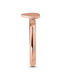 Giani Bernini Polish Heart Adjustable Toe Ring. 18KT Rose Gold over Sterling Silver. Created for Macy's.