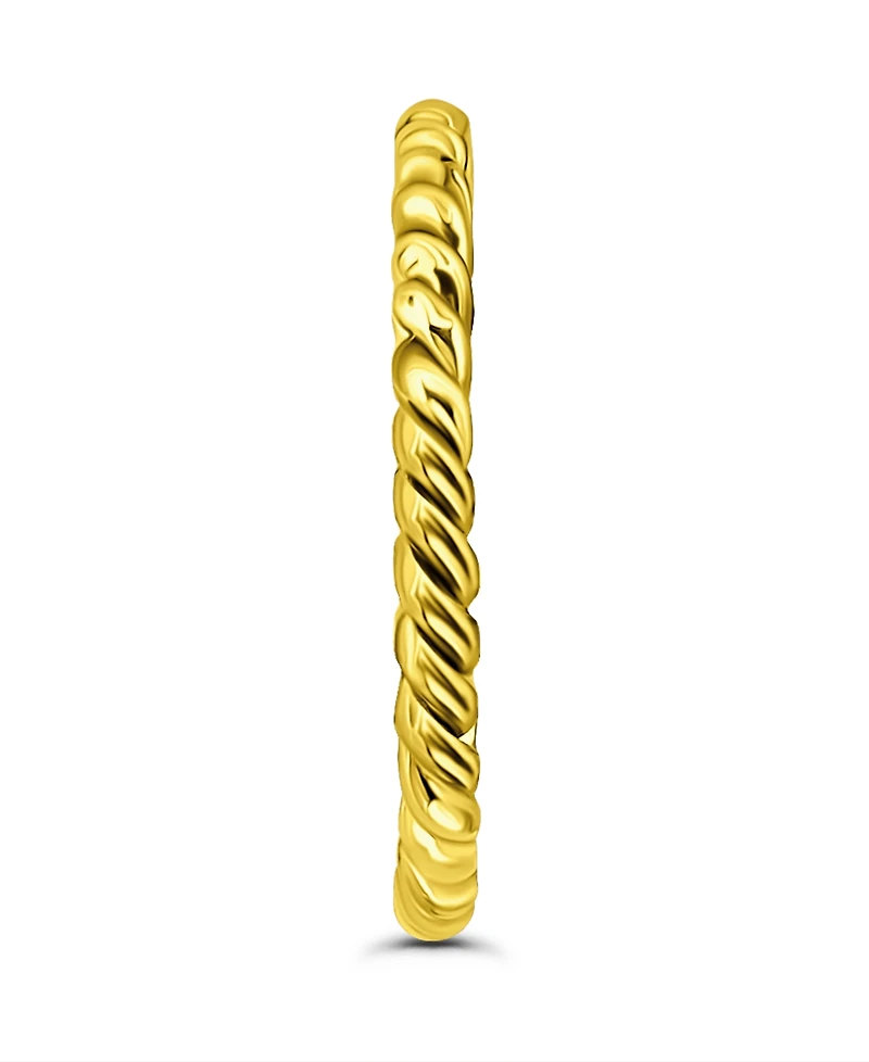 Giani Bernini Rope Twist Adjustable Toe Ring. 18KT Gold over Sterling Silver. Created for Macy's.