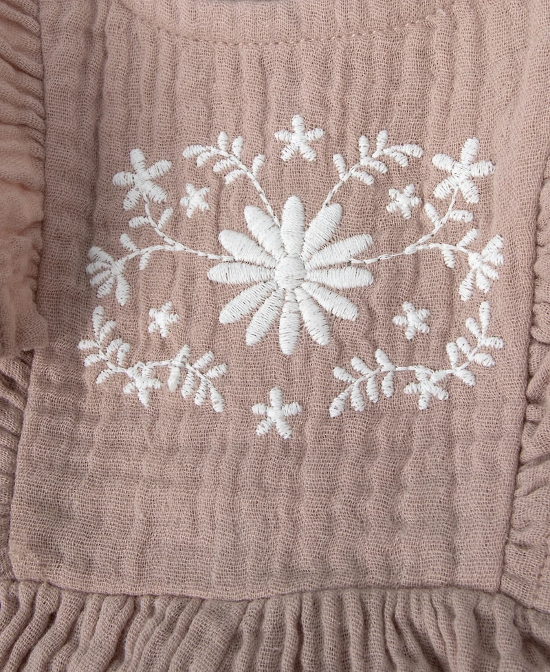 Baby Essentials Girls' Floral Romper & Headband, 2-Piece Set