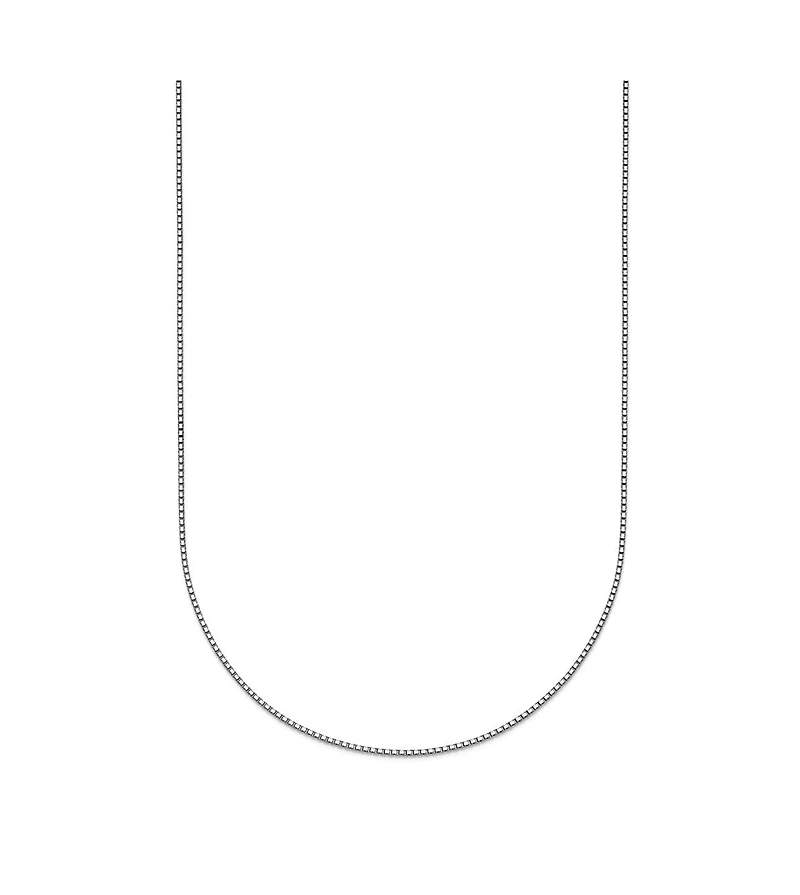 Curata Jewelry Solid 950 Platinum 0.7mm Box Chain Necklace 16-24 Inch Chain Necklace