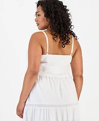 And Now This Trendy Plus Cotton Openwork Top, Macy's Exclusive