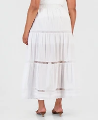 And Now This Trendy Plus Cotton Tiered Skirt, Macy's Exclusive