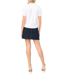 Vince Camuto Women's Short-Sleeve Ruffle Blouse