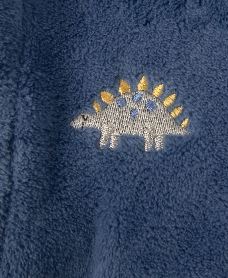 Baby Essentials Boys' Dino Robe and Footed Sleeper, 2-Piece Set