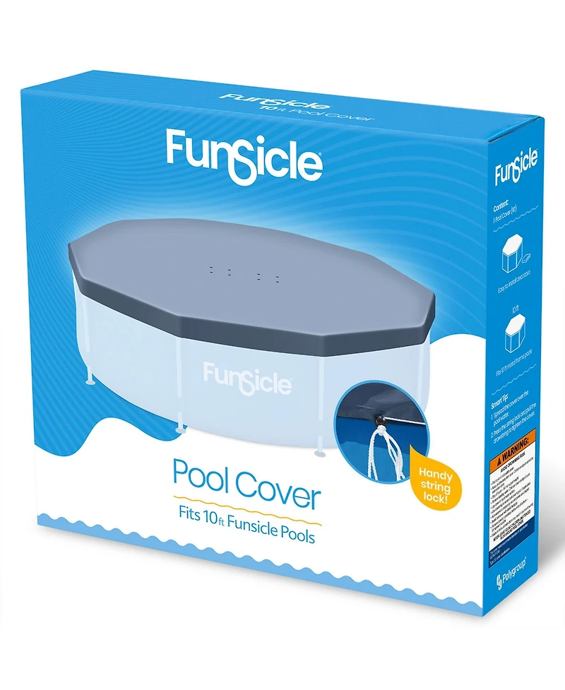 Funsicle 10ft Round Above Ground Frame Pool Debris Cover, Accessory Only
