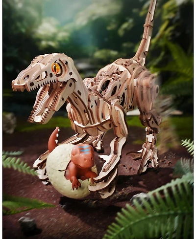 Robotime Walk Dinosaur Toys 3D Wooden Puzzles, Mechanical Wood Model Kits, Diy Crafts Kits Educational Toys Dino Collection Birthday Gift Teen Adult
