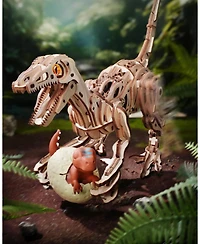 Robotime Walk Dinosaur Toys 3D Wooden Puzzles, Mechanical Wood Model Kits, Diy Crafts Kits Educational Toys Dino Collection Birthday Gift Teen Adult
