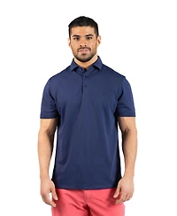 Tailorbyrd Men's Distressed Floral Modal Polo