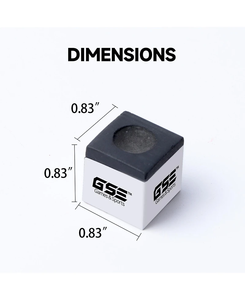 Gse Games & Sports Expert 12-Pack Billiard/Pool Cue Chalks, Billiard Pool Table Accessories for Home/Tournament Use