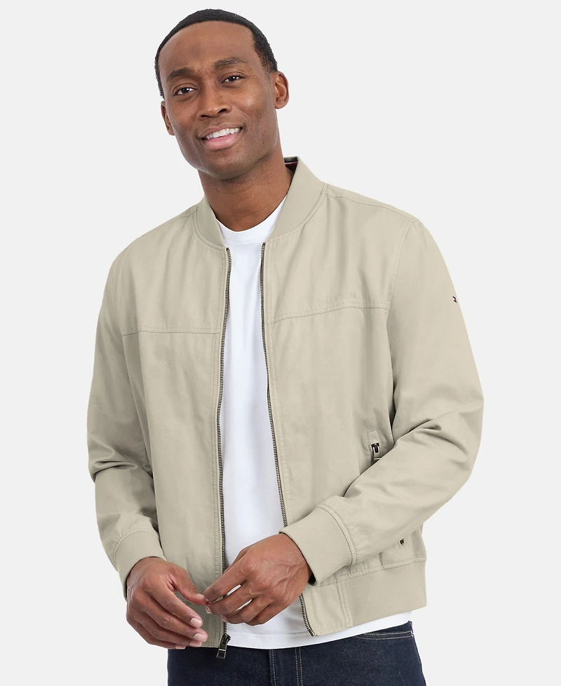 Tommy Hilfiger Men's Collared Bomber Jacket