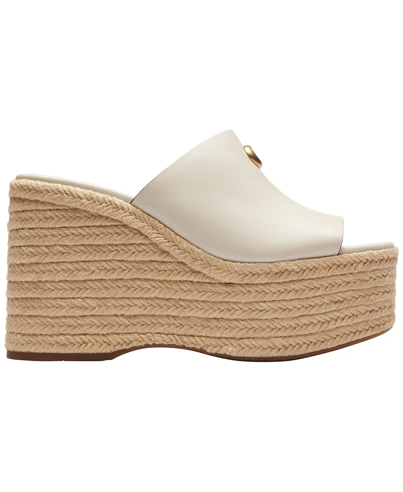 Coach Women's Wedge Espadrilles Slip-On Sandals