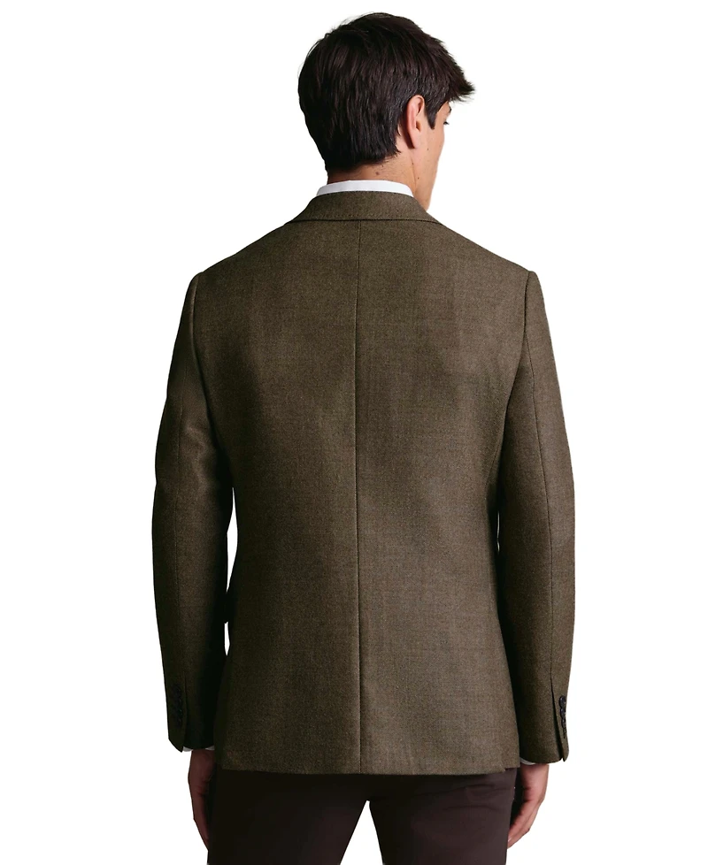 Charles Tyrwhitt Men's Texture Slim-Fit Blazer