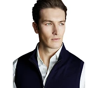 Charles Tyrwhitt Men's Regular-Fit Gilet Sweater
