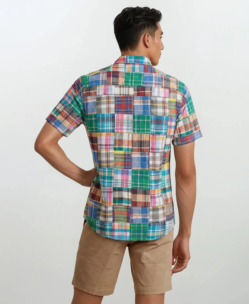 Vintage 1946 Men's Patch Detail Button-Down Shirt