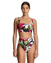 Lauren Ralph Women's Wide Strap Swim Bra