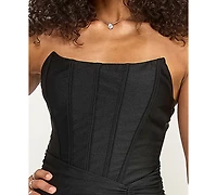 Emerald Sundae Women's Ruched Corset Gown