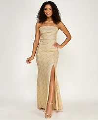 Emerald Sundae Women's Strapless Knit Gown