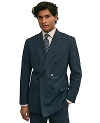 B by Brooks Brothers Men's Pinstripe Double-Breasted Suit Jacket