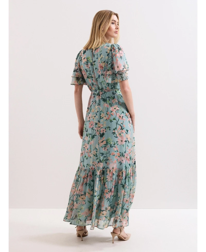 Phase Eight Women's Violet V-Neck Maxi Dress