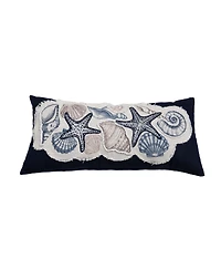 C&F Home Vintage Shells Collection Embroidered Throw Pillow