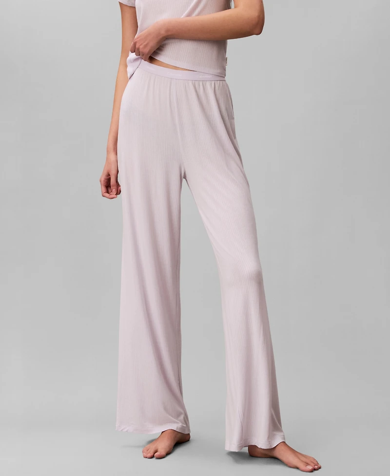 Calvin Klein Women's Wide-Leg Sleep Pajama Pants