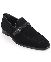 Vellapais Men's Knitted Strap Single Monk Loafers