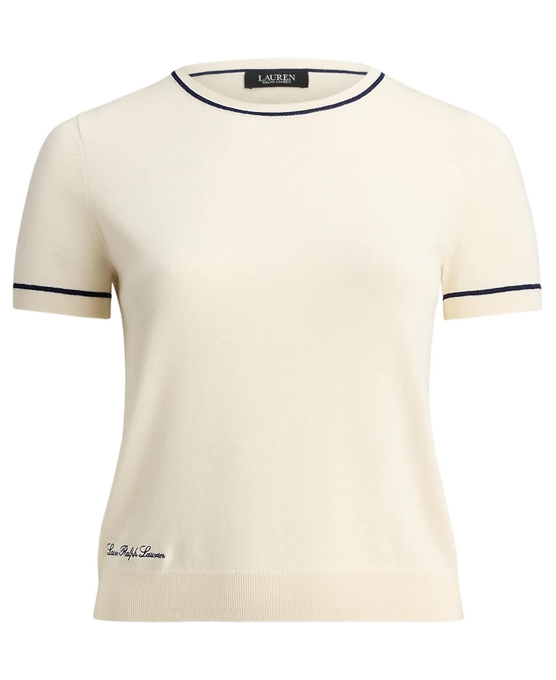 Lauren Ralph Plus Short-Sleeve Sweater