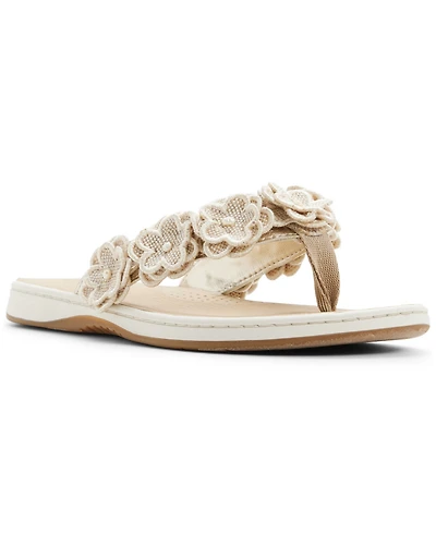 Sperry Women's Seafish Floral Open Toe Slip-On Sandals
