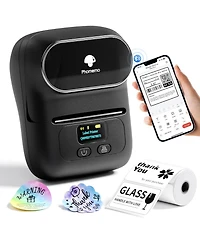 Phomemo M110 Business Label Maker, Portable Bluetooth Thermal Printer