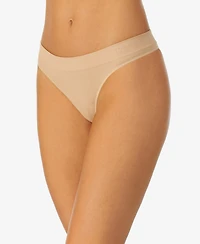 Le Mystere Women's Seamless Comfort Low-Rise Thong, 3-Pack