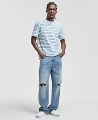 Sun + Stone Men's Chill Stripe Cotton T-Shirt, Macy's Exclusive