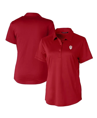 Cutter & Buck Women's Crimson Indiana Hoosiers Prospect Textured Stretch Polo Shirt