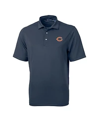 Cutter & Buck Men's Navy Chicago Bears Virtue Eco Pique Polo Shirt