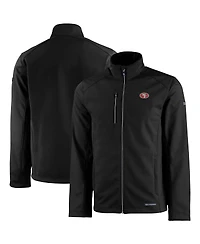 Cutter Buck Men's Black San Francisco 49ers Evoke Eco Softshell Full-Zip Jacket
