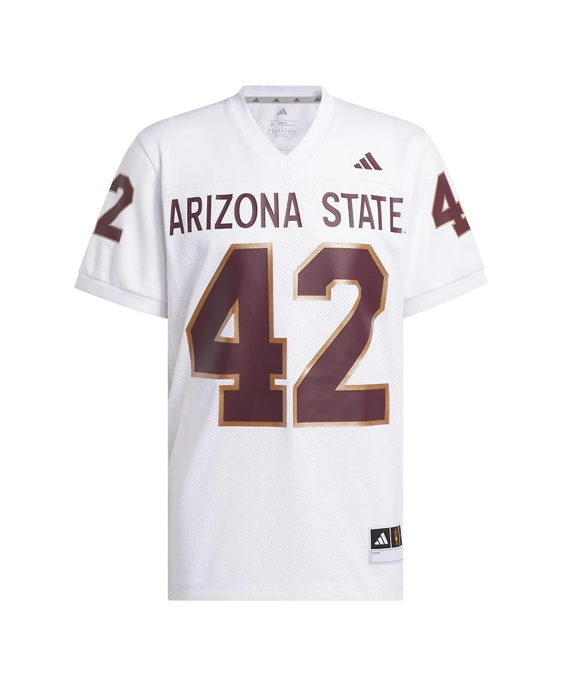Adidas Men's Pat Tillman 42 White Arizona State Sun Devils Away Icon Premier Football Jersey